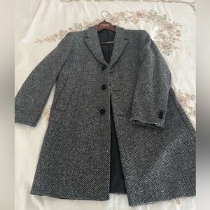 Mango mens wool blend coat. Size large